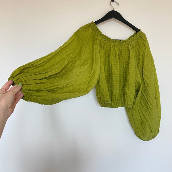 Free People Balloon Sleeve Blouse - Picture 3 of 5